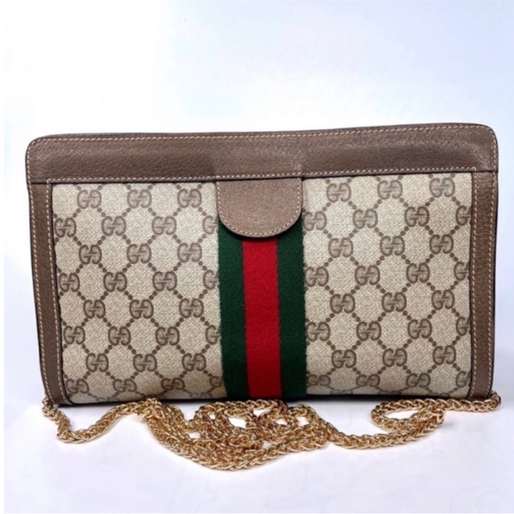 Gucci Ophidia GG Monogram Clutch Crossbody Bag - Picture 11 of 14